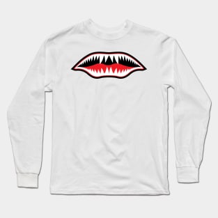 Flying Tiger Mouth No Eyes Long Sleeve T-Shirt